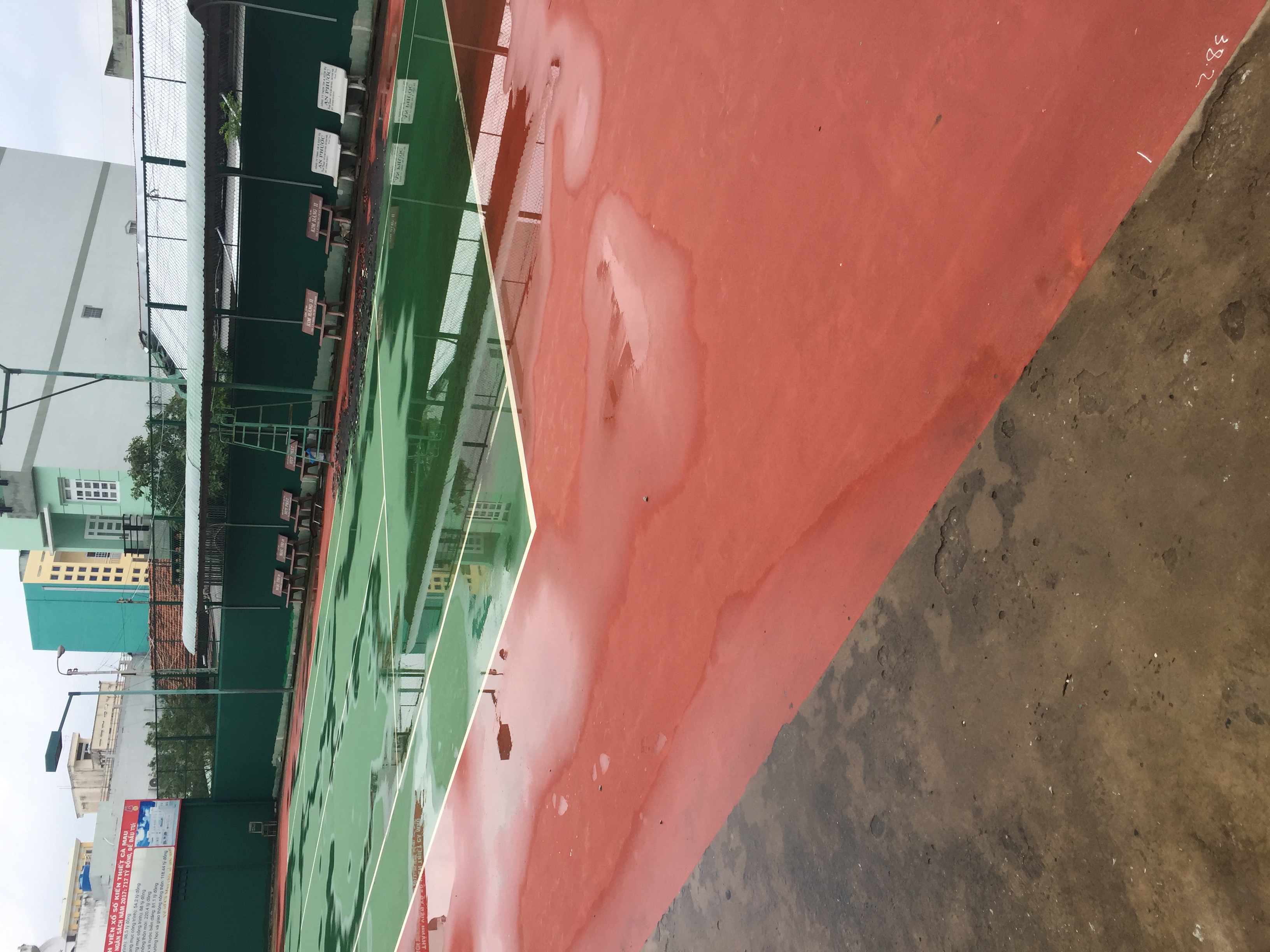 QUY TRÌNH SỬA CHỮA SÂN TENNIS CTY NAM PHÁT