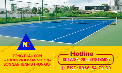 BÁO GIÁ THI CÔNG XÂY DỰNG SÂN - SƠN SÂN TENNIS TRỌN GÓI